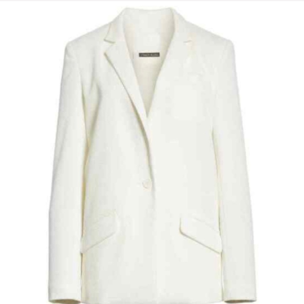 Tracy Reese Plus Size White Blazer